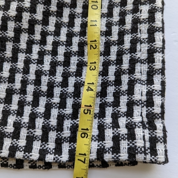 LOFT Black & White Pencil A-Line Mini Houndstooth Tube Skirt - sz 0 Petite - Picture 8 of 8